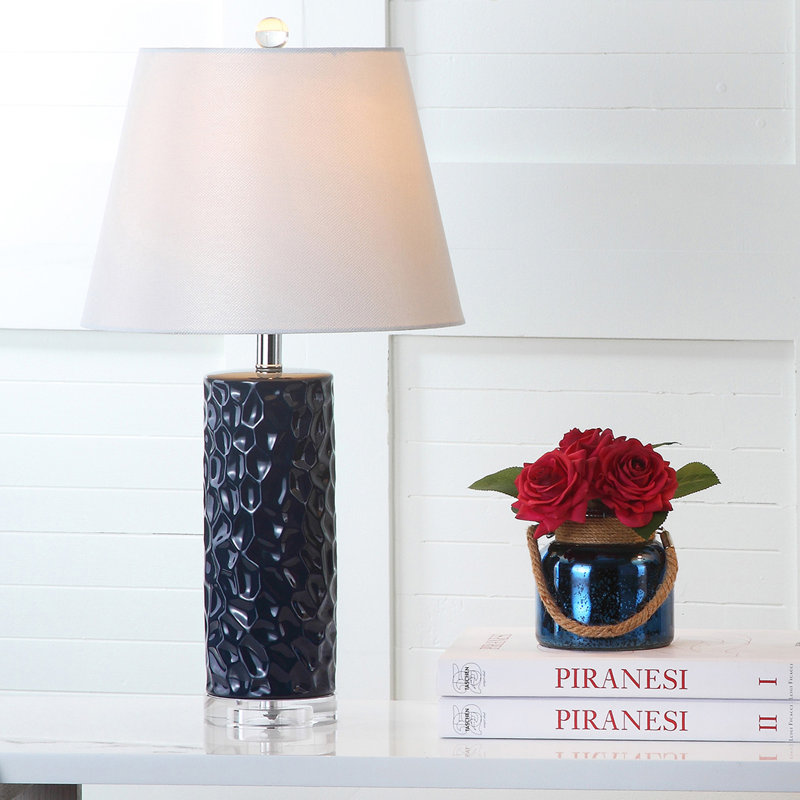 Thora Ceramic Table Lamp, Black