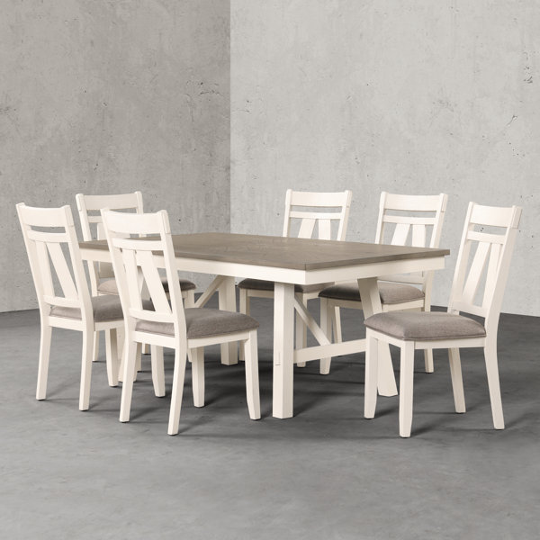 Red Barrel Studio® Fasena 7 - Piece Trestle Dining Set - Wayfair Canada