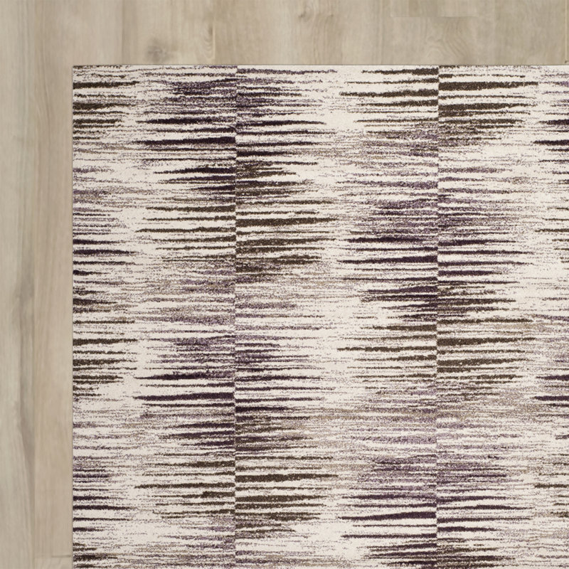 Tapis performance à motif abstrait Hatsuye, Rectangle 8 pi 9 po x 12 pi