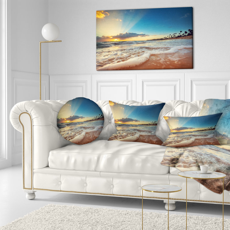 Coussin lombaire en république dominicaine mer exotique