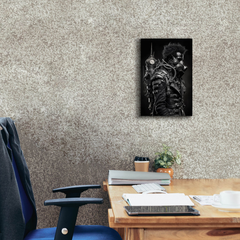 «Time Traveller 1» par KIR.DART, art mural sur toile, H 18 po x l 12 po x P 0,75 po