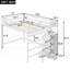 Lit mezzanine avec rangement intégré Auroralynn - aucun sommier nécessaire, robuste et amp; Durable-1610204943