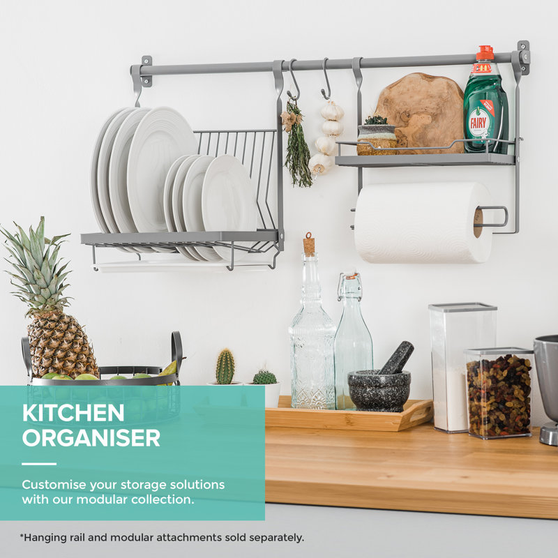 Woodside Cabinet Shelving Rack, Grey