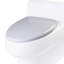 Siège de toilette allongé de remplacement à fermeture douce