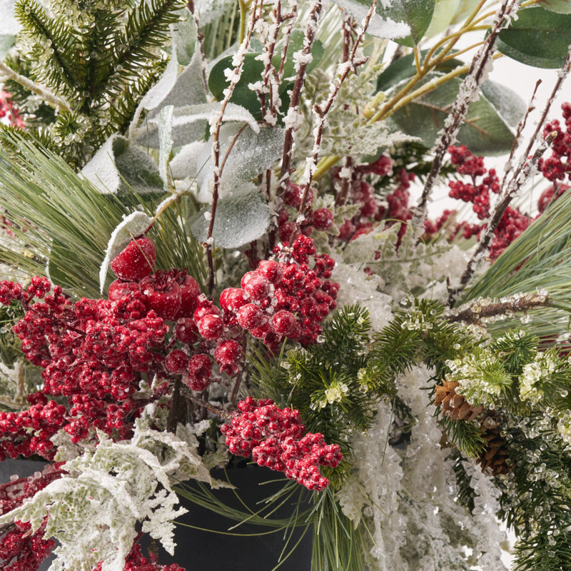 Arrangement glacé de Noël d'hiver Winterberry Blast
