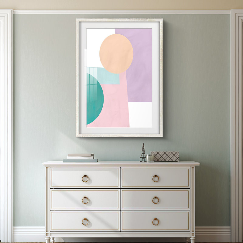 Papier Daydream I - impression encadrée, H 19,5 po x l 16,5 po, Blanc