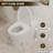 PineLn Smart Toilet Bidet Dual Flush Toilet 1/1.28 GPF,Foot Sensor Flush,Night Light,Self-Cleaning Nozzle