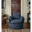 Velvet Swivel Barrel Chair