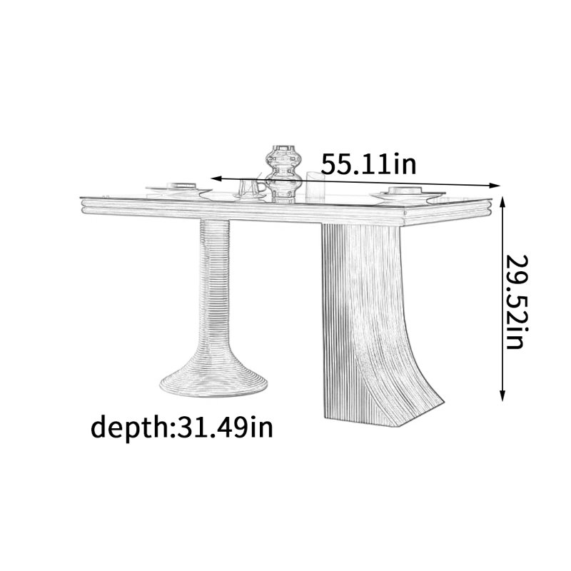 Cofsky, 29.52"H x 55.11"L x 31.49"W
