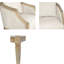Fauteuil d'appoint classique avec revêtement et pieds élégants en bois massif assemblé requis