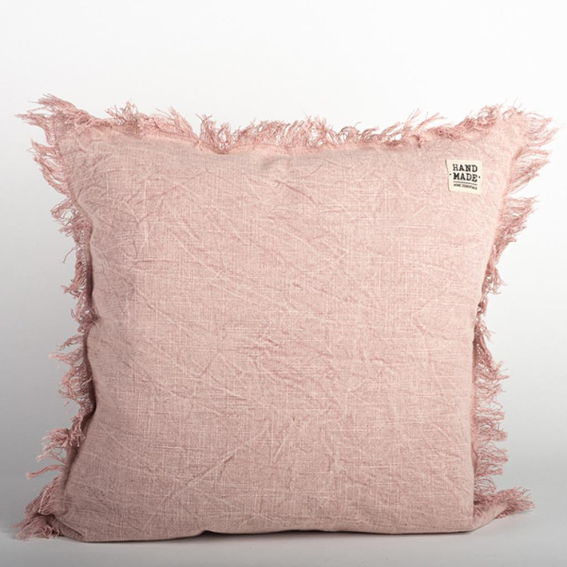 Coussin 20 po, H 20 po x l 20 po, Carré, Rose