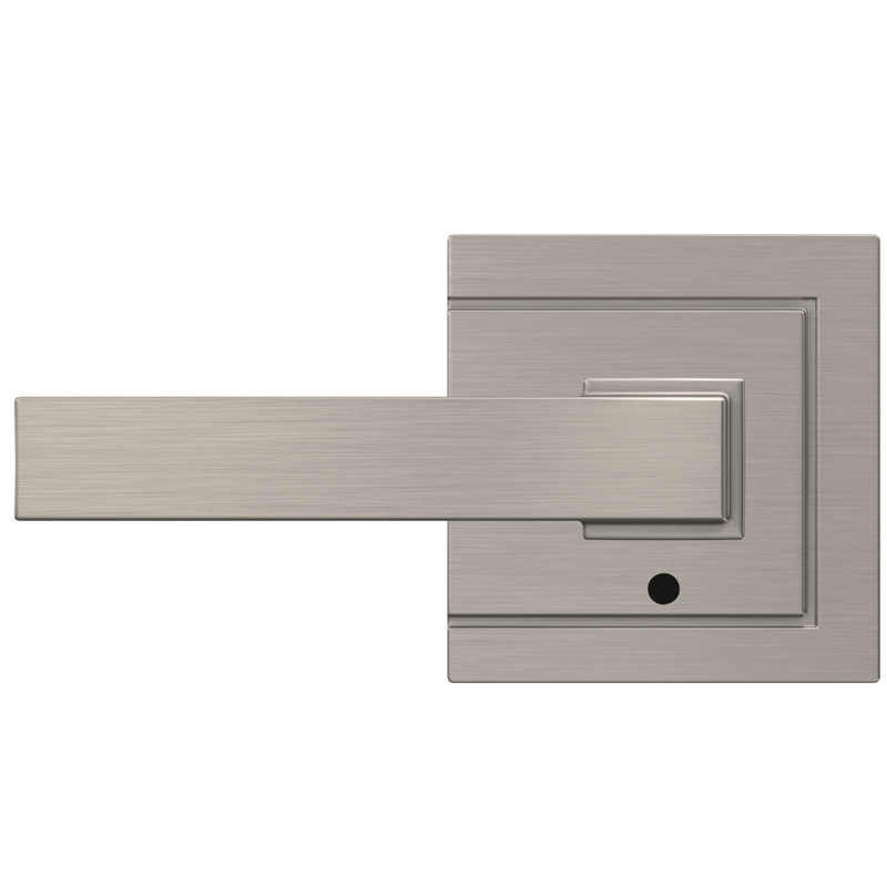 Dempsey Custom Northbrook Non-Turning Lever with Upland Trim, Satin Nickel