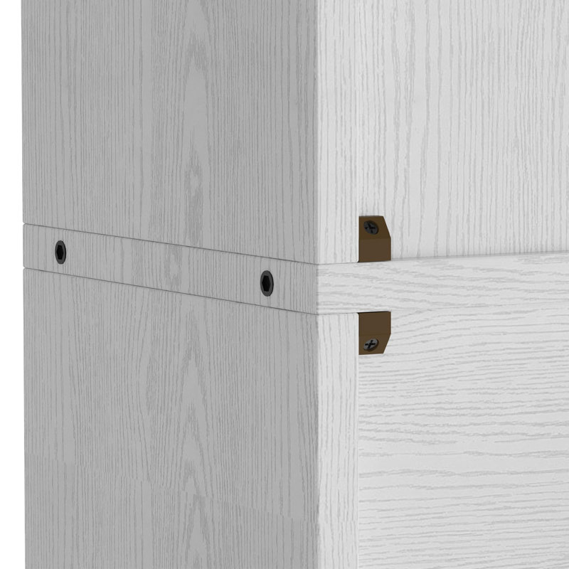 Ensemble de tablettes étagères 70 po à 6 niveaux 70 po (ensemble de 2), Blanc industriel