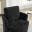 Fauteuil pivotant en chenille avec métal à 360 degrés, confortable et respirant pour une utilisation à long terme, idéal pour le bureau ou la maison, instructions d'assemblage simples et claires, plateau tournant, couleur noire