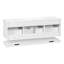 Meuble-lavabo mural de 122 cm avec lavabo