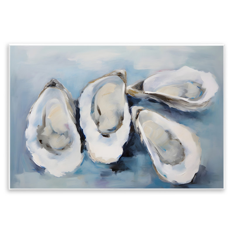 «Four Oysters Impression» par Petal Prints Design, H 10 po x l 15 po