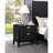 Mason Black 2-Drawer Nightstand