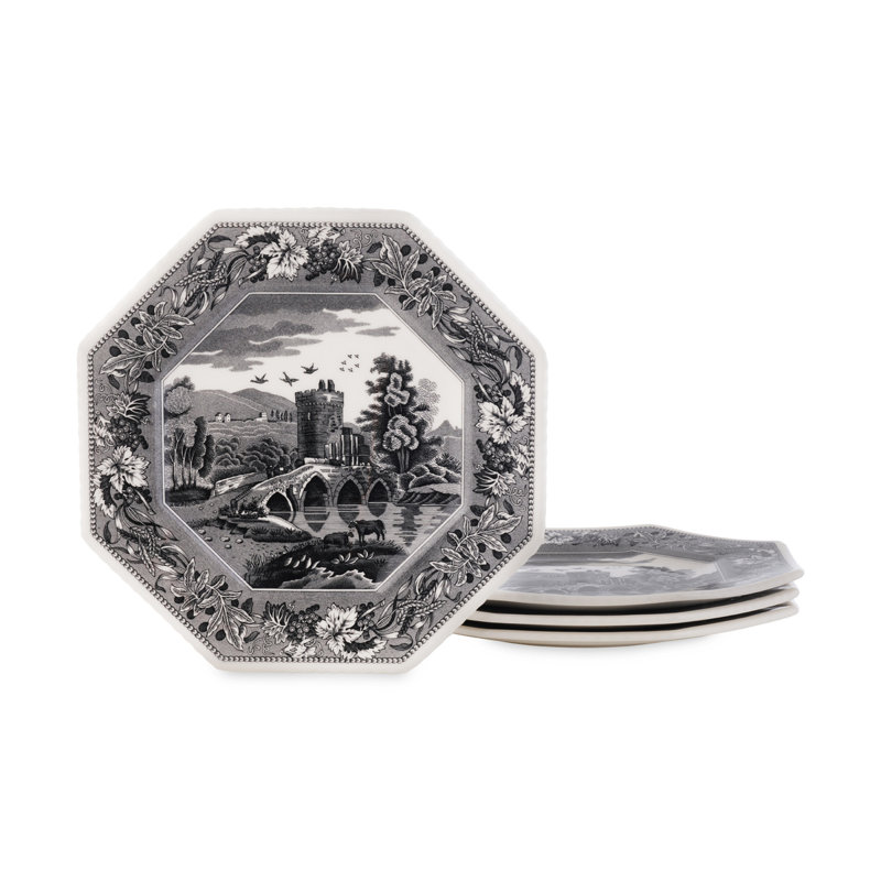 Assiette octogonale de 9,5 po Spode Heritage Collection Lucano