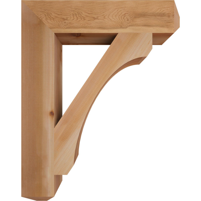 H Support en bois / corbeau, Western Red Cedar (Smooth), H 38 po x l 5,5 po x P 30 po