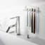 Porte-brosse à dents adhésif sans trace Yamazaki Home, acier, peut supporter 0,55 lb-99182024