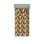 Gris anthracite, gris, moutarde / floral
