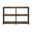 Étagères de rangement Turn-N-Tube, étagère à livres à 3 niveaux de 120,4 cm de large, tablette de coin, étagères ouvertes sans outil, pour l'organisation et le rangement, salon, garage, bureau à domicile, pin ambré-101377504