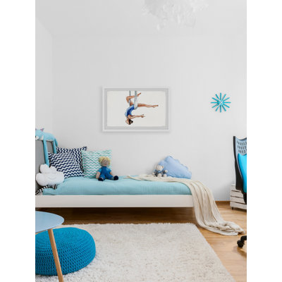 'Aerial Silk Acrobat' Framed Print