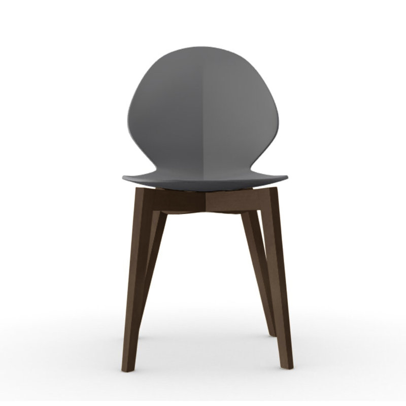 Basil Ergonomic Chair, Matte Optic White, Smoke