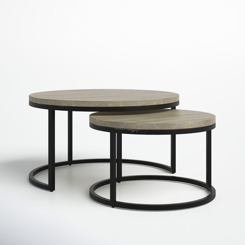 Winham Solid Wood Nesting End Table