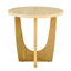 Table de bout ronde de 25 po, table d'appoint en bois, table de chevet pour le salon, salle de réception