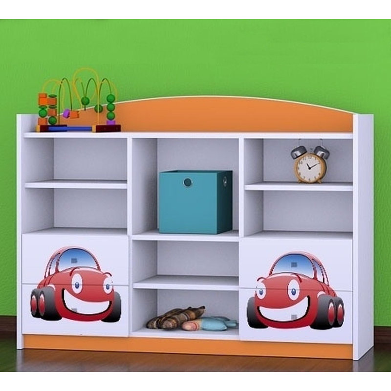 Cedric 92cm H X 129cm W Kids Cube, Orange