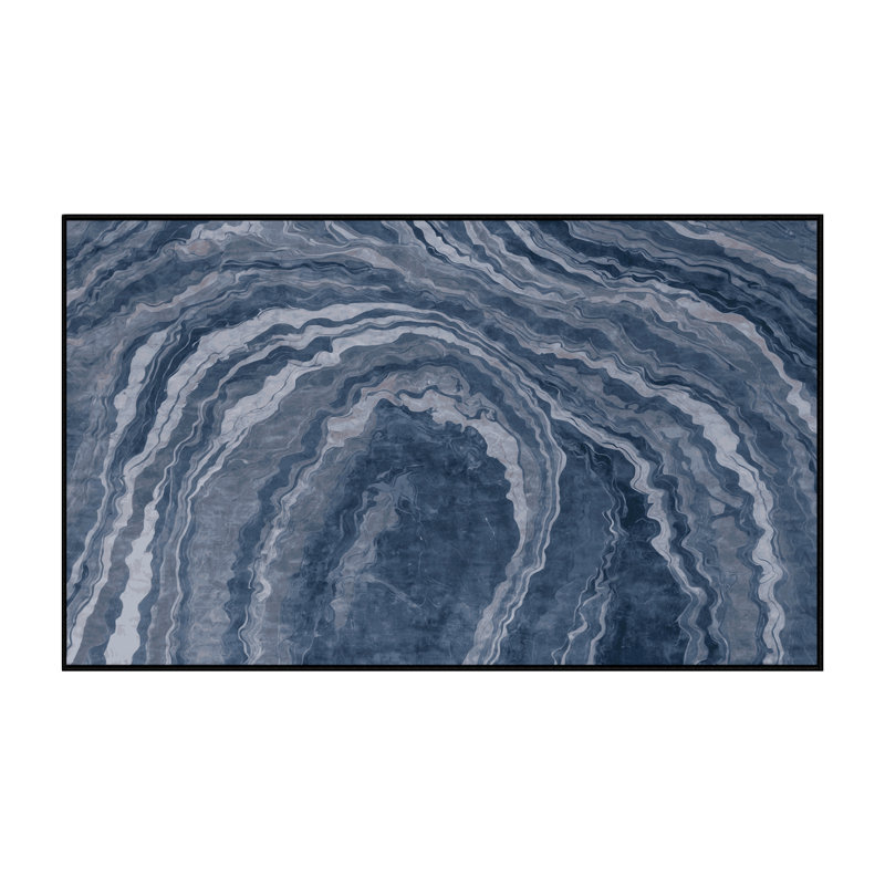 Machine Washable Gray Area Rug, Rectangle 7' x 10'