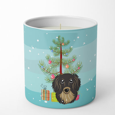 Bougie teckel pin / sapin de Noël
