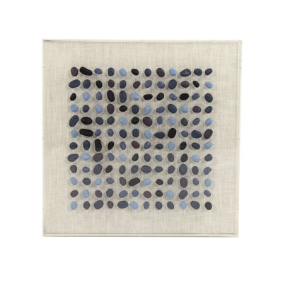Blue Stone Print