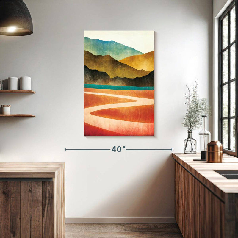 Avery Mountain Trail Abstract, 39" H x 26" W