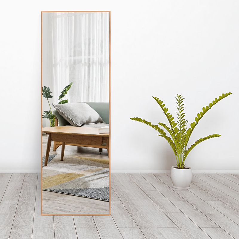 Miroir Akeisha, 65 po x 22 po, Or