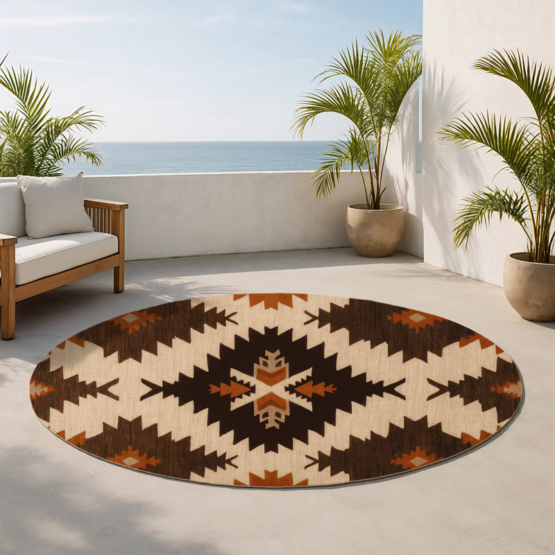 Tapis intérieur et extérieur Canyon, Round 5'