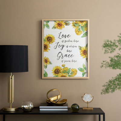 Grace Grace Here, reproduction encadrée - bois massif
