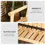 Banc de balançoire suspendu 2 places Outsunny avec chaînes en métal pour terrasse, patio, jardin, cour