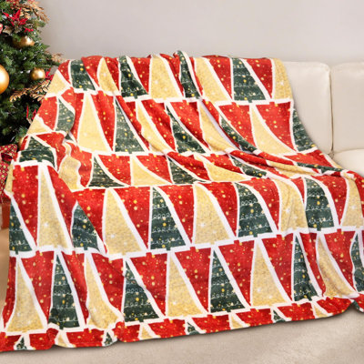 GOGREEN Cozy Blanket Printed Blanket King Christmas Collection Blanket - 300 GSM Fleece Blanket King Size Blanket For Home Decoration, Ultra Soft Blanket Microfiber King Blanket (King - 108" X 90")