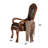 Caruthers Upholstered Arm Chair in Cherry Oak (Set of 2)