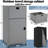 Outdoor Pool Towel Storage Cabinet Outdoor Towel Rack For Pool With Shelf & Drawer Pool Towel Holder With Rolling Wheels Hot Tub Towel Rack W/Waterproof Cover Poolside Towel Valet Caddy For Spa Grey