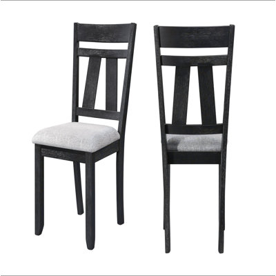 Ensemble 2 pièces de chaises de salle à manger style chalet