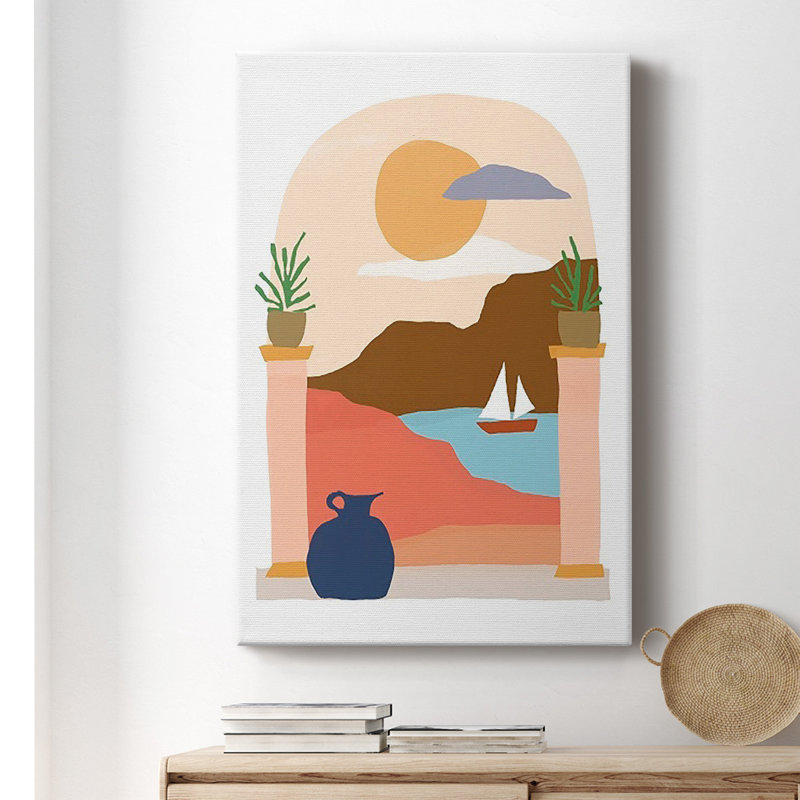 Scène de papier III sur toile, H 60 po x l 40 po x P 1 po