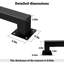 Rambarde murale pour escalier intérieur, 60 cm, en fer forgé noir, rampe d'escalier en métal, rambarde industrielle moderne et robuste