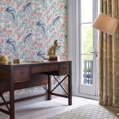 Daendy Laura Ashley Osterley Rosewood Wallpaper