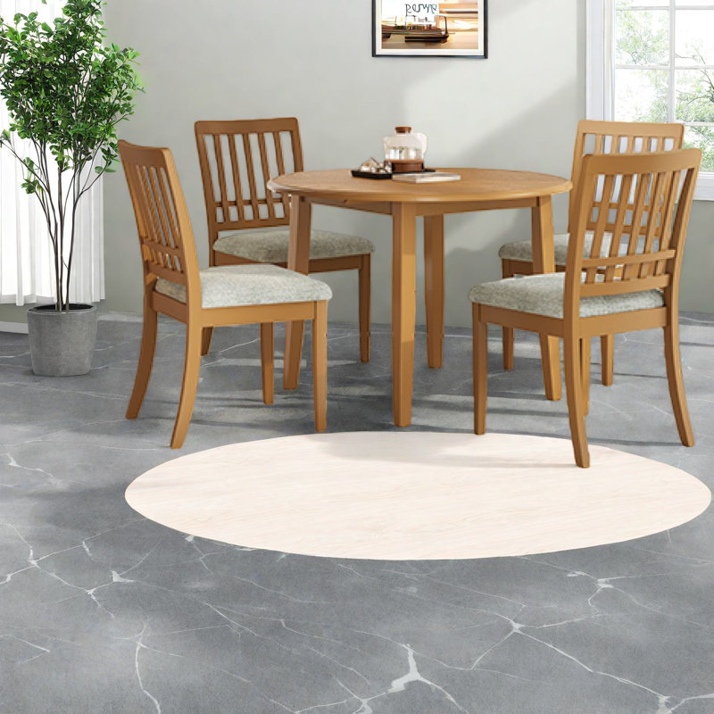 Ensembles de table de salle à manger 5 pièces peu encombrants, bois brun clair, design moderne pour petite cuisine