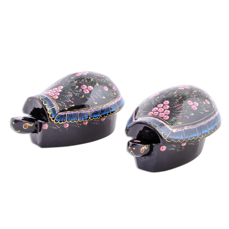 Boîte à bijoux en bois laqué Turtle Trends