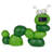 16"H Caterpillar Solar Statue with Light-Up Eyes