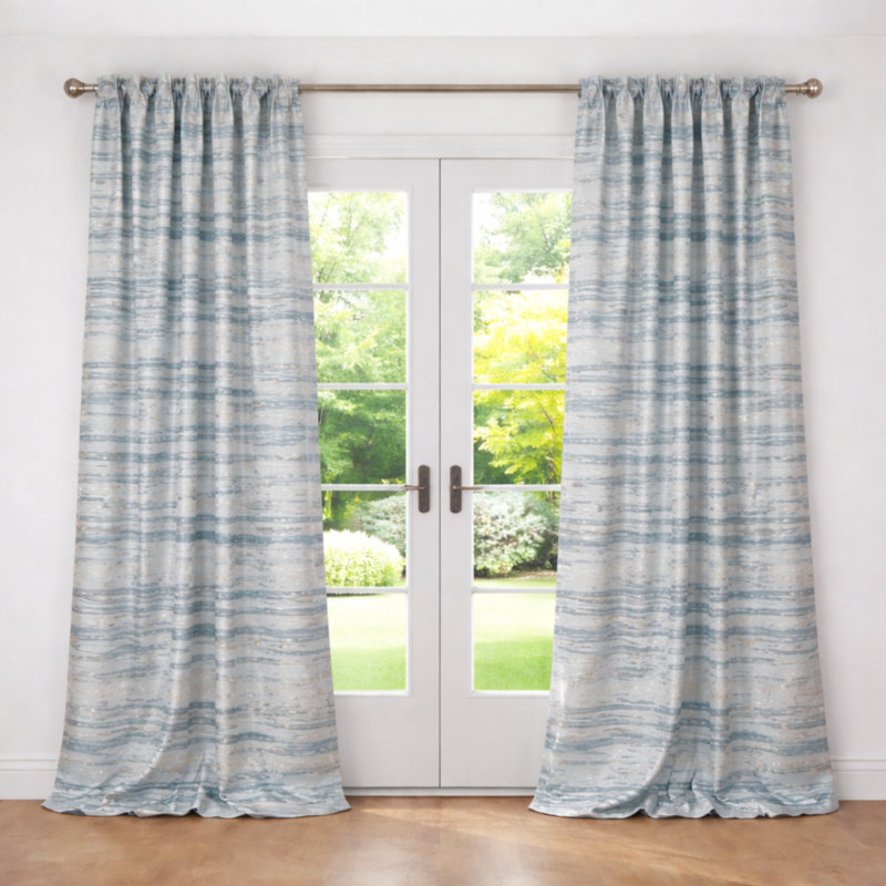 Serenity Room Darkening Curtain Single Panel, 50" W x 84" L